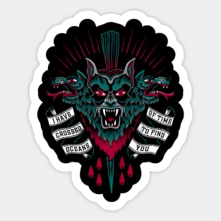 Oceans of Time - Goth Tattoo Dracula - Vampire Sticker